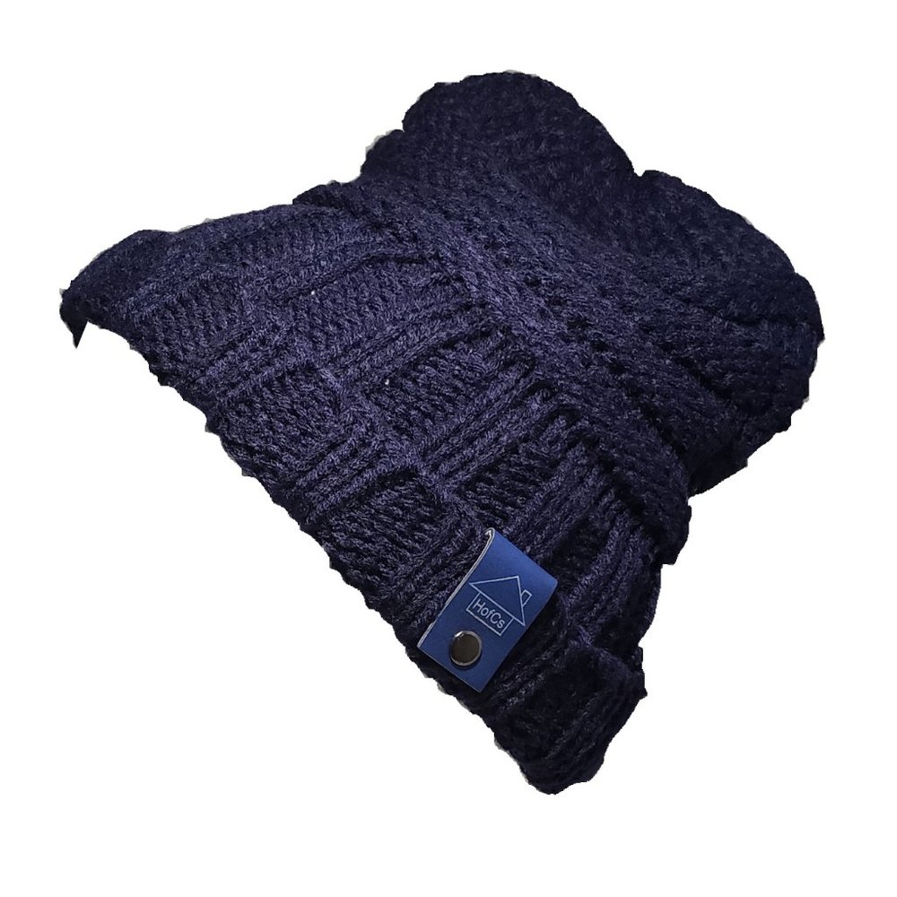 HofCs 1 Pack Child Knit Hat (Blue with Blue Tag)
